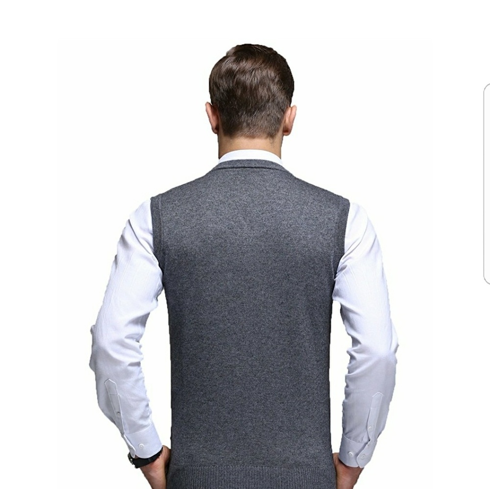 🖤HP🖤 Charcoal Grey Sweater Vest - Picture 3 of 4